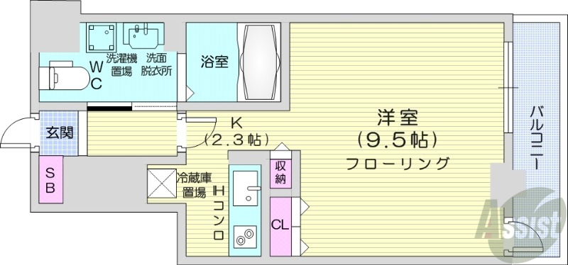 パシフィックタワー札幌の間取り