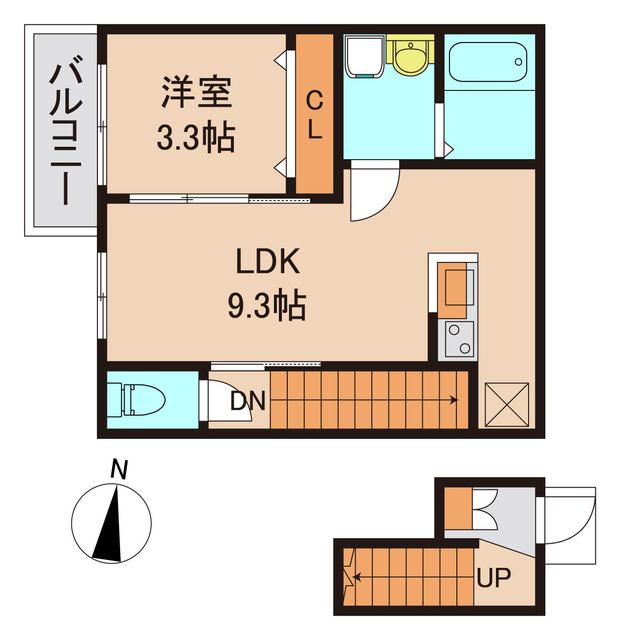 松戸市新作のアパートの間取り