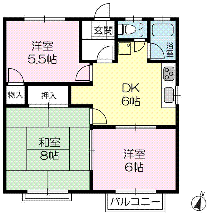 トラッド宝殿の間取り