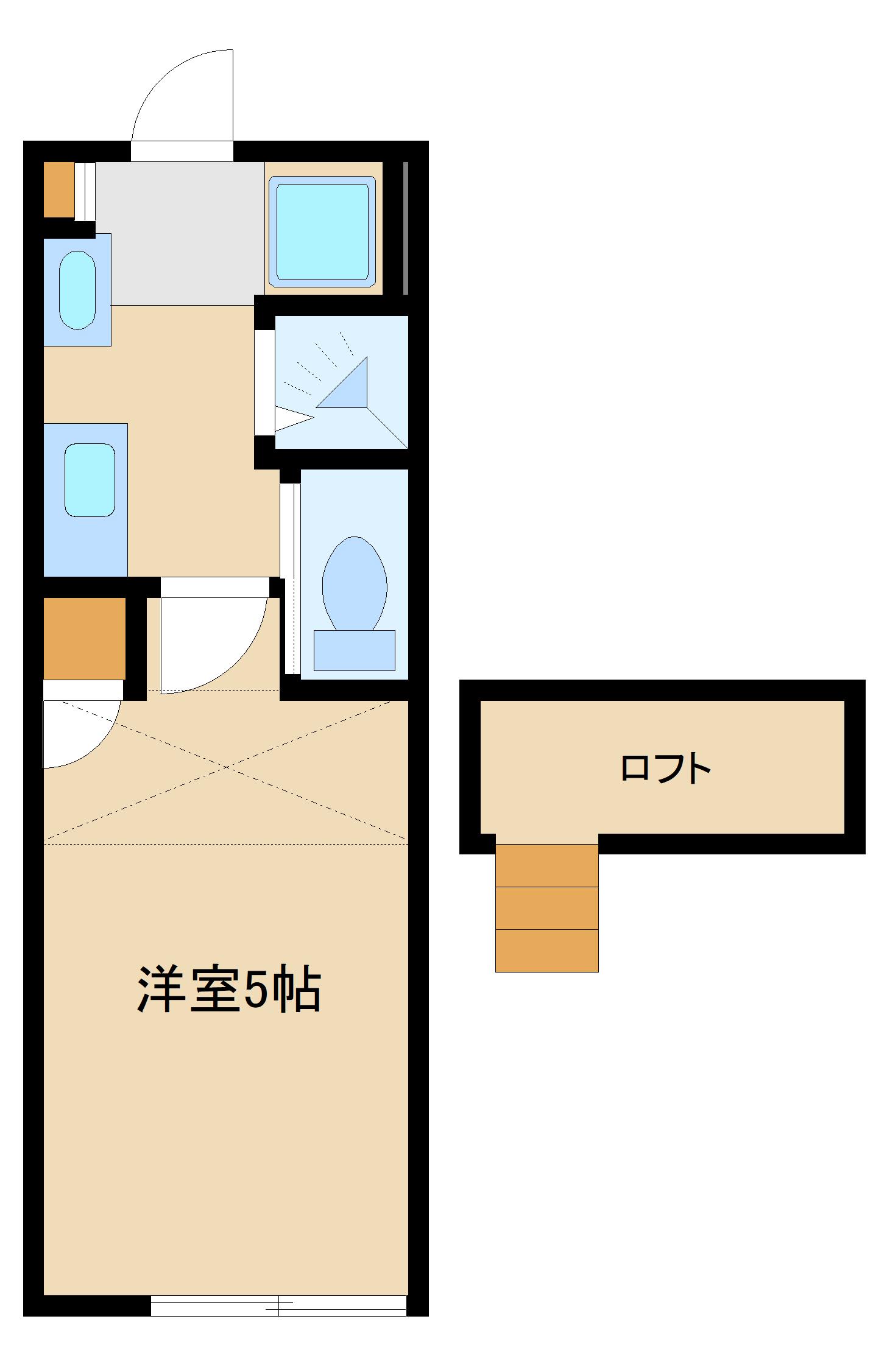 豊島区北大塚のアパートの間取り