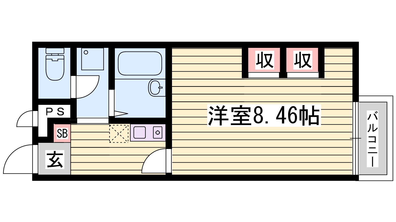 レオパレスサニーハイツの間取り