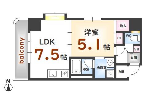 ベラ福本の間取り