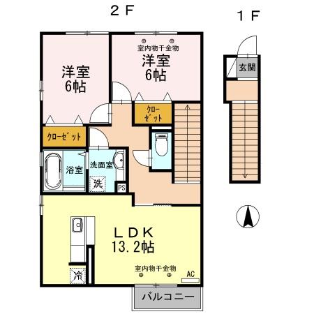 ブランズ黒崎の間取り