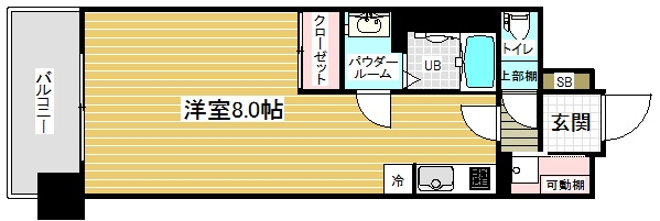 アスヴェル兵庫駅前の間取り