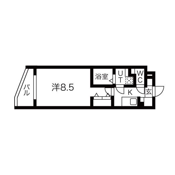 世田谷区下馬のマンションの間取り