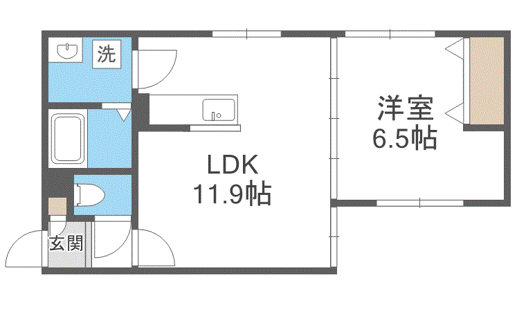 Ｇｒａｃｅ野幌駅前の間取り