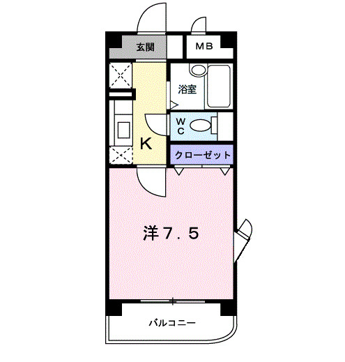 カーム松村２の間取り