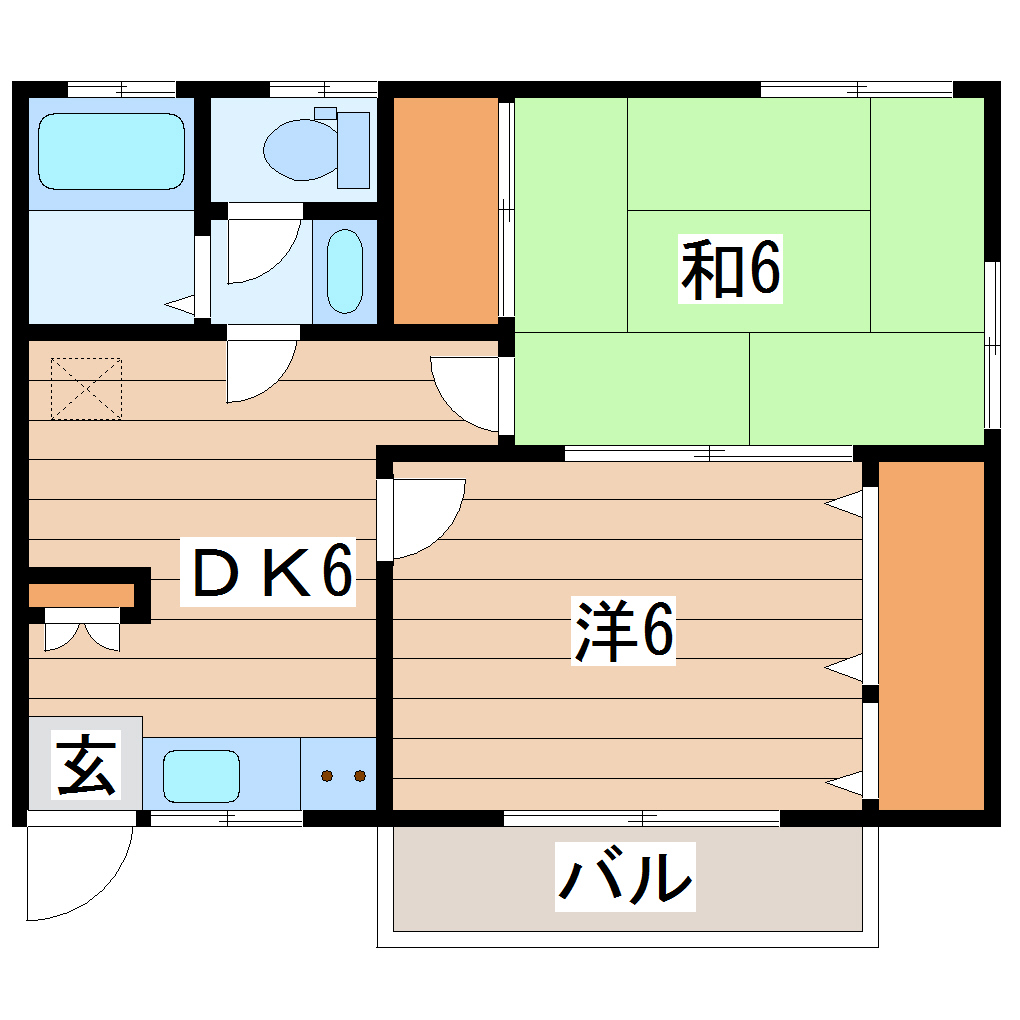 川岸ハイツの間取り