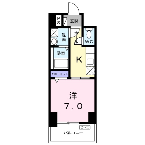 尼崎市昭和南通のマンションの間取り