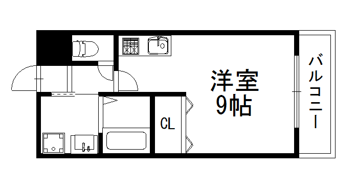 芦屋市大原町のマンションの間取り