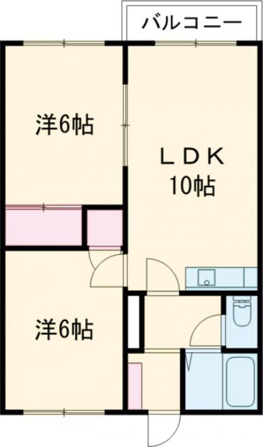 札幌市白石区中央一条のマンションの間取り