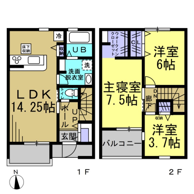 リーブルファイン大野町の間取り