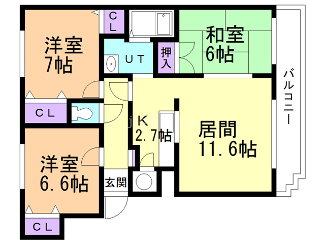 サンライト西岡IIの間取り