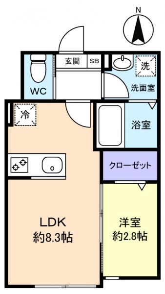 ＫＥＩＡＩ　ＲＥＳＩＤＥＮＣＥ　勝田台の間取り