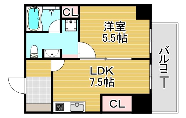 リーガル新福島の間取り
