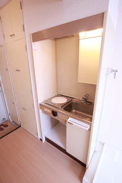 キッチン　★ミニ収納棚付き・コンパクトキッチン★