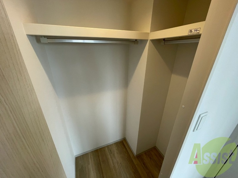 収納　洋室にはクローゼットがあるのですっきり片付きそうです。