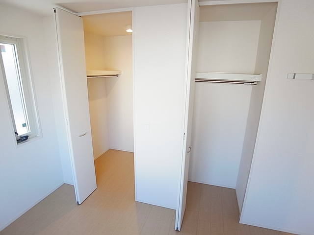 収納　ウォークインクローゼット完備です