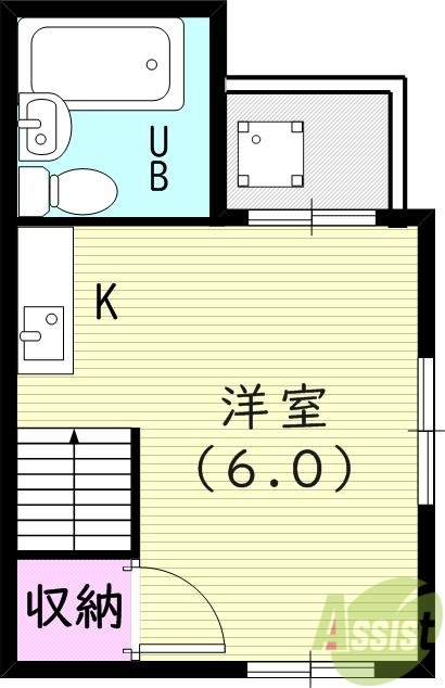 駅前ハイツの間取り写真