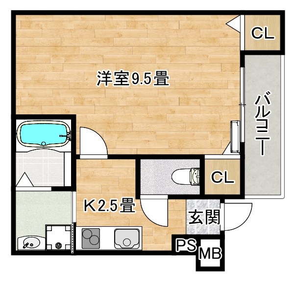 フジパレス百舌鳥駅南III番館の間取り写真