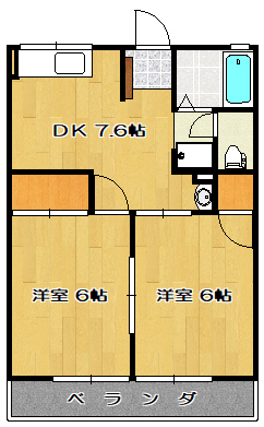 ホワイトヒルズ　Ｄの間取り