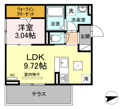 半田市旭町のアパートの間取り