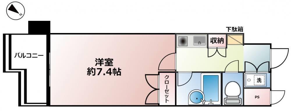 日興パレス長岡の間取り