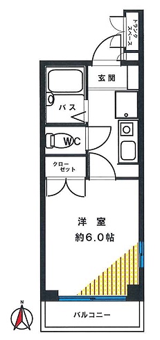 足立区谷中のマンションの間取り