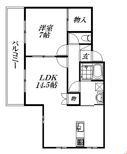 静岡県浜松市浜名区染地台３（アパート）の賃貸物件の間取り