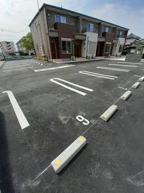 【柳川市三橋町江曲のアパートの駐車場】