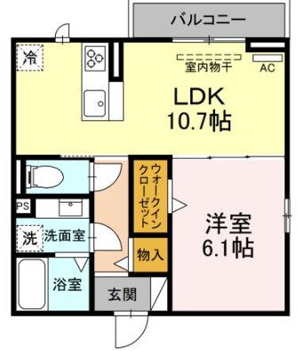 セレスティア助光　D棟の間取り