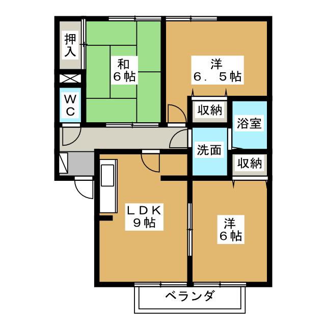 ヴェルドミール　Ｃの間取り