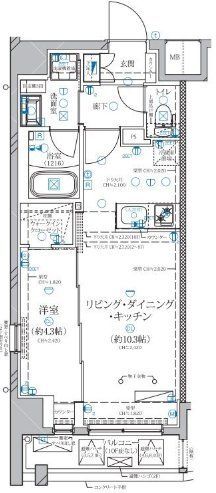 ディアレイシャス赤羽の間取り