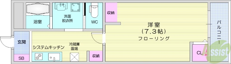 アリュール霊屋下の間取り