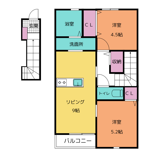 チッタ大野町の間取り