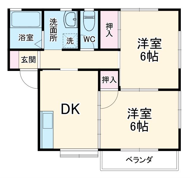 新城市長篠のアパートの間取り