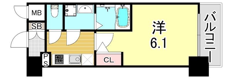 エスリード神戸兵庫駅マリーナスクエアの間取り