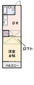 川越市野田町のアパートの間取り