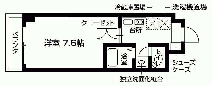 エアフォルク竹田の間取り