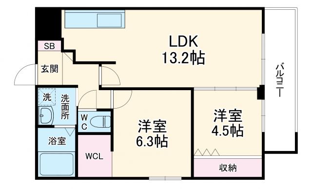 アヴェニール千里山松が丘の間取り