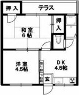 伊丹市中野北のマンションの間取り