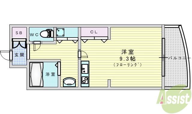 サンロワール江坂の間取り