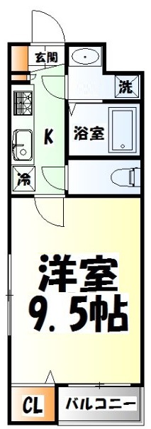 【仙台市青葉区上杉のマンションの間取り】