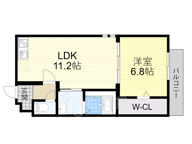 フジパレス千里丘3番館の間取り