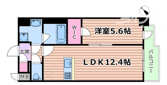 スプランディッド新大阪VIの間取り