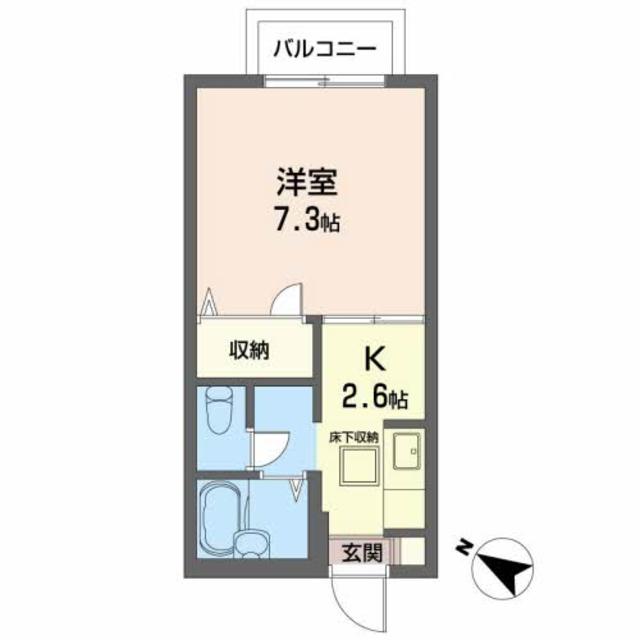 【シェソワ壱番館の間取り】