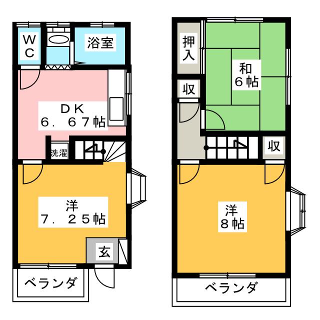 飯田ハイツの間取り