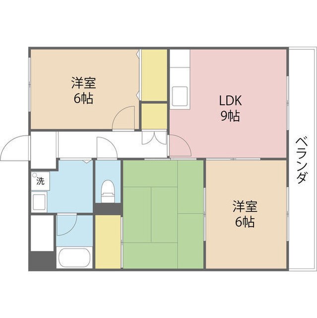 【尼崎市武庫之荘のマンションの間取り】