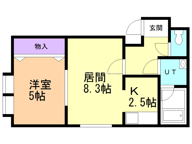 函館市杉並町のマンションの間取り