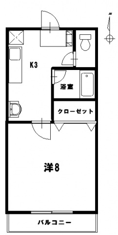 コーポラスふじの間取り